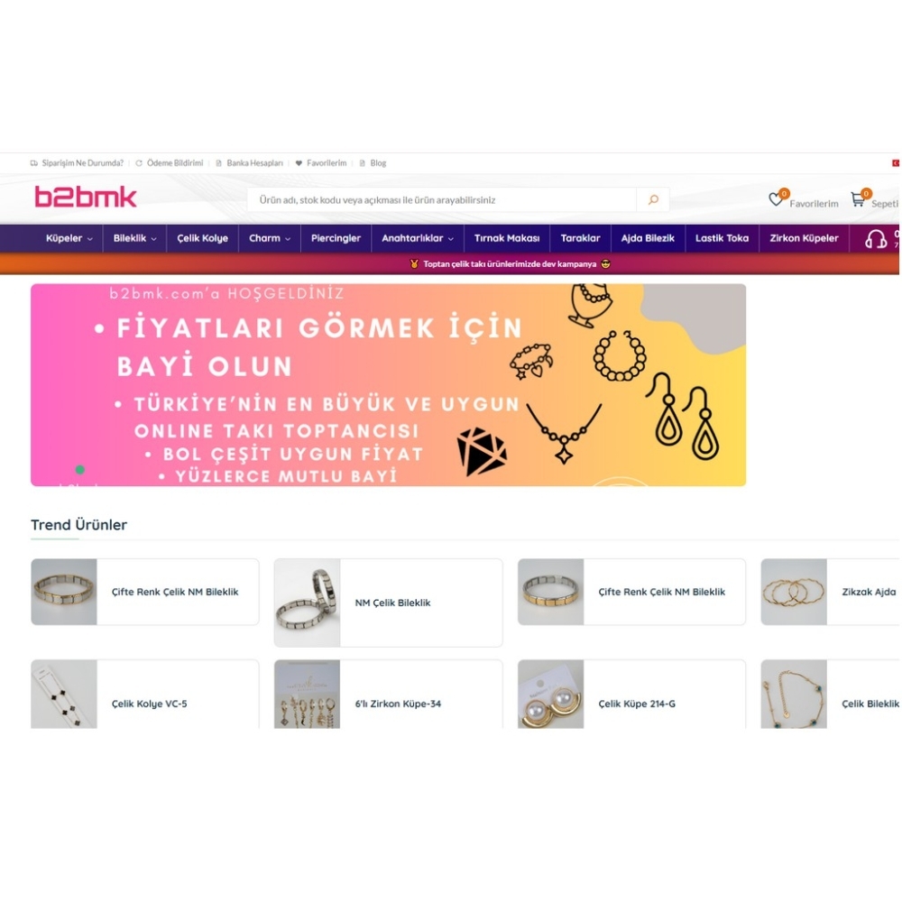 MK Toptan Çelik Takı