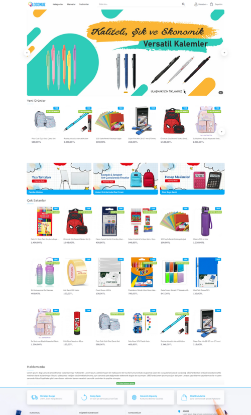 Kırtasiye E-Ticaret Paketi-226