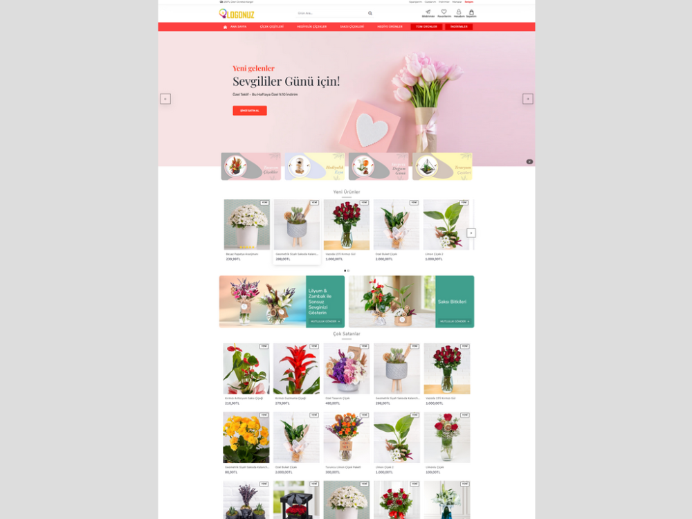 Çiçekci E-Ticaret Paketi-218