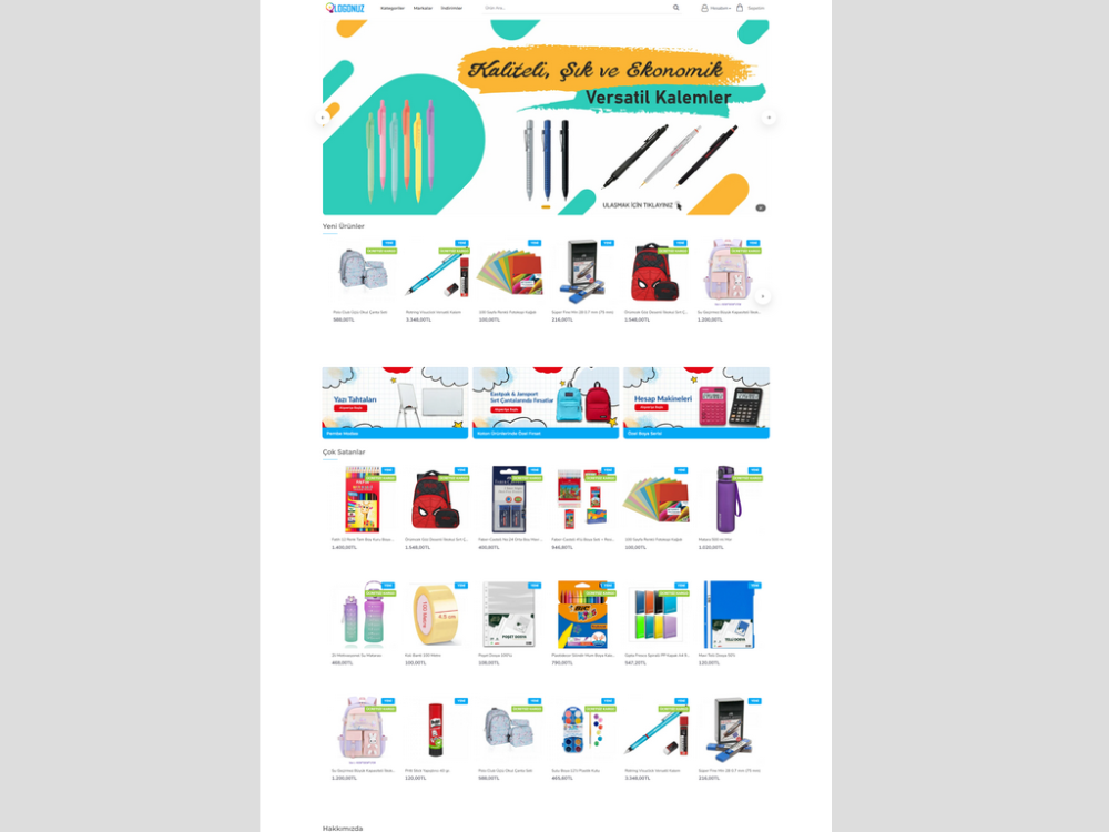 Kırtasiye E-Ticaret Paketi-226